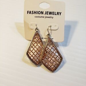 Boutique Rose Gold and Silver Pierced earrings
